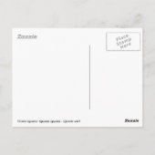 緑イグアナポートレート ポストカード (裏面)