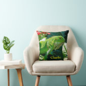 緑イパーソナライズされたグアナリザード クッション (椅子)