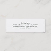 緑エネルギー名刺のテンプレート スキニー名刺 (裏面)