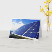 緑エネルギー太陽エネルギー カード (黄色い花)