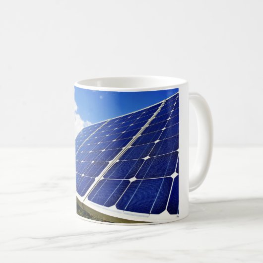 緑エネルギー太陽エネルギー コーヒーマグカップ (正面右)