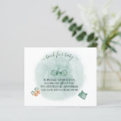 緑エレガントとオレンジの水色の赤ちゃんシャワー (スタンド正面)