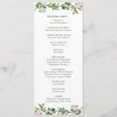 緑エレガントと美しいフローラ結婚ズ プログラム (裏面)