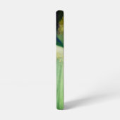 緑エレガントと青のファンタジー女性ポートレート SAMSUNG GALAXYケース (左側面)