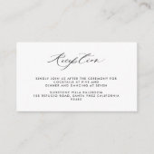 緑エレガントと青のフローラ結婚披露宴 エンクロージャーカード (正面)