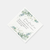 緑エレガントのおもしろいファクト#1ズ結婚・カクテル スタンダードカクテルナプキン (角)