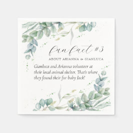 緑エレガントのおもしろいファクト#3ズ結婚・カクテル スタンダードカクテルナプキン