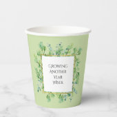 緑エレガントのカスタム紙杯 紙コップ (正面)