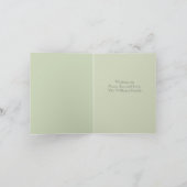 緑エレガントのクリスマスフォトカード1枚の写真 シーズンカード (内部)