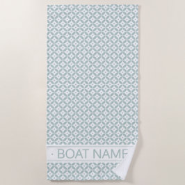 緑エレガントのジオメトリパターンを使用。カスタマイズ ビーチタオル