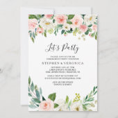 緑エレガントのフローラレッツパーティー 招待状 (正面)