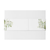 緑エレガントのフローラ結婚ズ 招待状ベリーバンド (裏面例)