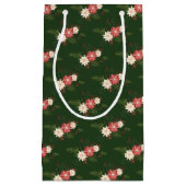 緑エレガントのポインセチア スモールペーパーバッグ (正面)