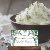 緑エレガントのユニークケータリング皿プレイスカード プレイスカード