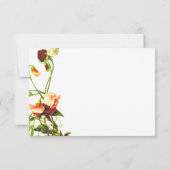 緑エレガントのユーカリバラフローラ結婚ズ 出欠カード (裏面)