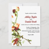 緑エレガントのユーカリバラフローラ結婚ズ 招待状 (正面)