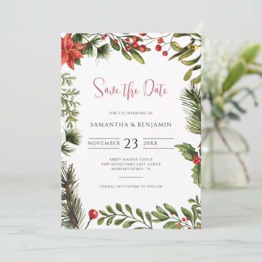 緑エレガントの冬の秋フローラ結婚ズ セーブザデート (スタンド正面)