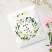 緑エレガントの名パーソナライズされた前の日付結婚 フェイバーバッグ (封をした状態)