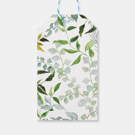 緑エレガントの応援ワインボトルラベル ギフトタグ (裏面)