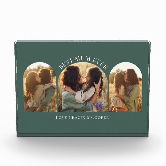 緑エレガントの数々のア最高のチャム フォトブロック (正面)