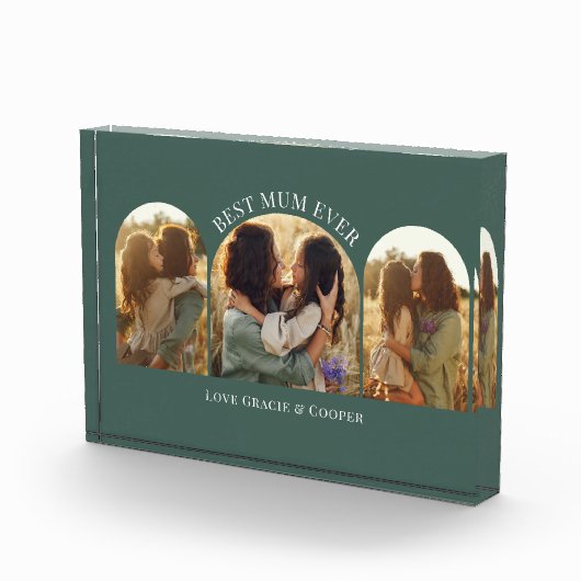 緑エレガントの数々のア最高のチャム フォトブロック (右)