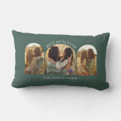 緑エレガントの数々のア最高のチャム ランバークッション (裏面)