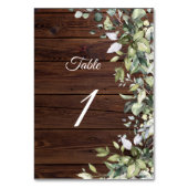 緑エレガントの木素朴材 テーブルナンバー (裏面)