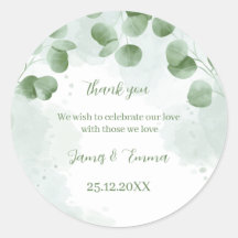 緑エレガントの木離れのパーソナライズされた結婚