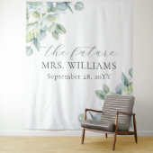 緑エレガントの未来のミセス・フォトブース背景 タペストリー (インサイチュ)