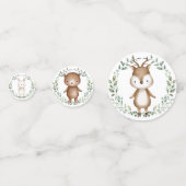 緑エレガントの森の緑の動物パーティー コンフェッティ (正面)