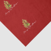 緑エレガントの植物性メリークリスマス 薄葉紙 (詳細)