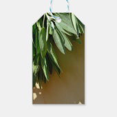緑エレガントの植物離れの生刈りハーブ ギフトタグ (正面)