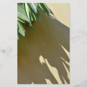 緑エレガントの植物離れの生刈りハーブ 便箋 (正面)