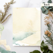 緑エレガントの水の色のリハーサルディナー 招待状