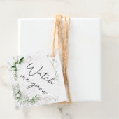 緑エレガントの私が赤ちゃんシャワーラベルを成長するのを見る フェイバータグ (インサイチュ)