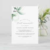 緑エレガントの第1聖餐式 招待状 (スタンド正面)