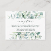 緑エレガントの紅葉の結婚披露宴 エンクロージャーカード (正面)