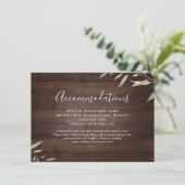 緑エレガントの納屋の木の素朴な宿泊施設 エンクロージャーカード (スタンド正面)