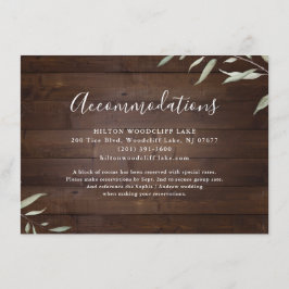 緑エレガントの納屋の木の素朴な宿泊施設 エンクロージャーカード