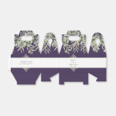 緑エレガントの紫結婚様 フェイバーボックス (折り畳みなし)