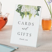 緑エレガントの結婚式のカードと贈り物 台座サイン (インサイチュ)