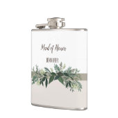 緑エレガントの結婚披露宴お祝い フラスク (左)