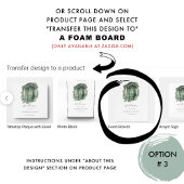 緑エレガントの色相の水の色の結婚ウェルカムサイン ポスター