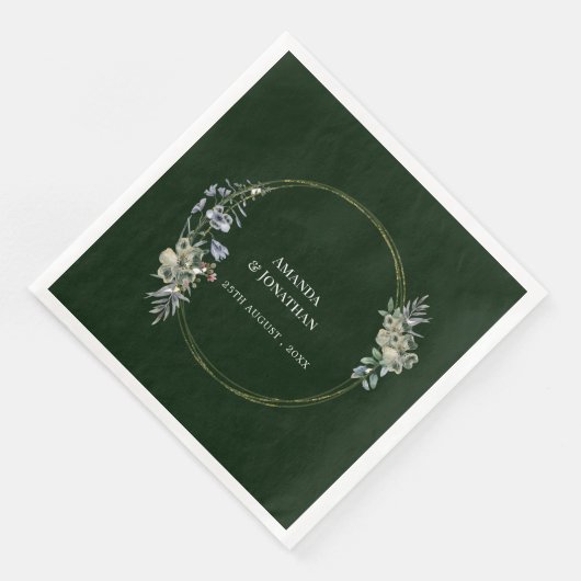 緑エレガントの花とキノコのリース結婚ズ (コーナー)