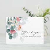 緑エレガントの花のユーカリ感謝していテス シーズンカード (スタンド正面)