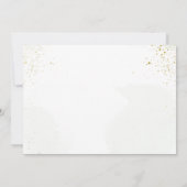 緑エレガントの葉のバプテスマサンキューカード 招待状 (裏面)