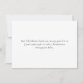 緑エレガントの葉サンキューカード サンキューカード (裏面)