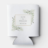 緑エレガントの葉結婚クーラーボックス 缶クーラー (裏面)