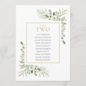 緑エレガントの表(2座席表) 招待状 (裏面)