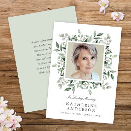 緑エレガントの記念写真発表 招待状